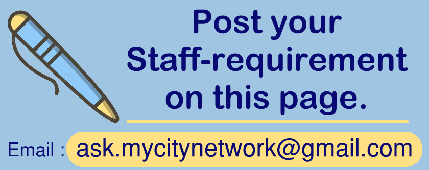 Send your staff-requirement to us for publishing it here and on Surat-job-page.